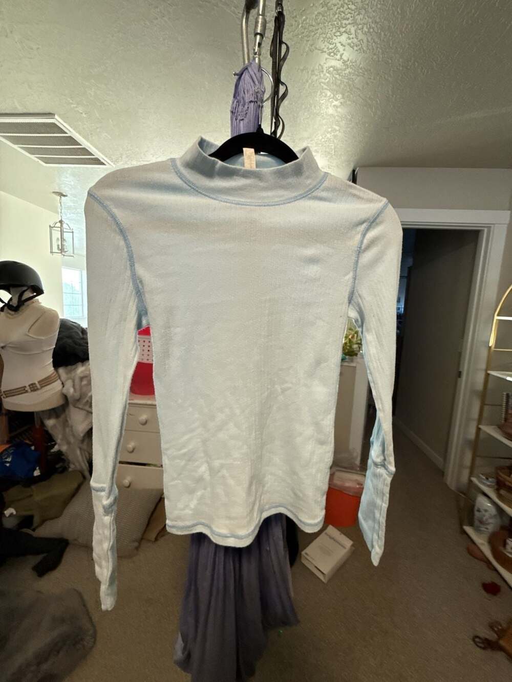 Free People Intimately Mock Neck Thermal Top Size XS